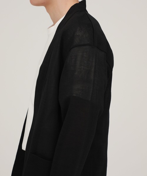 markaware（マーカウェア）の「【MARKAWARE】ジャパニーズカーディガン / A20A-14CS01C（カーディガン/ボレロ・メンズ・ブラック/ダークグリーン・1/2）」の5枚目の写真
