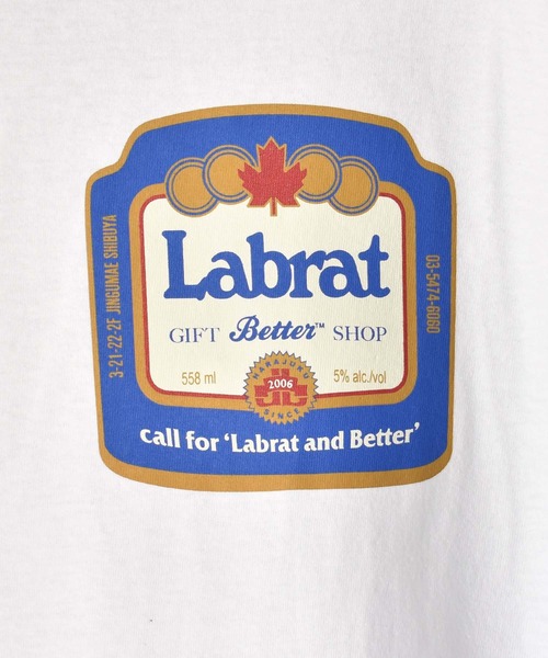 LABRAT（ラブラット）の「LABRAT×Better gift shop beer tee（Tシャツ/カットソー・メンズ・ホワイト/ブラック/ブラウン・MEDIUM/LARGE/X-LARGE）」の5枚目の写真