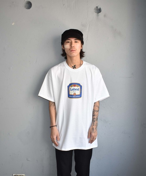 LABRAT（ラブラット）の「LABRAT×Better gift shop beer tee（Tシャツ/カットソー・メンズ・ホワイト/ブラック/ブラウン・MEDIUM/LARGE/X-LARGE）」の6枚目の写真