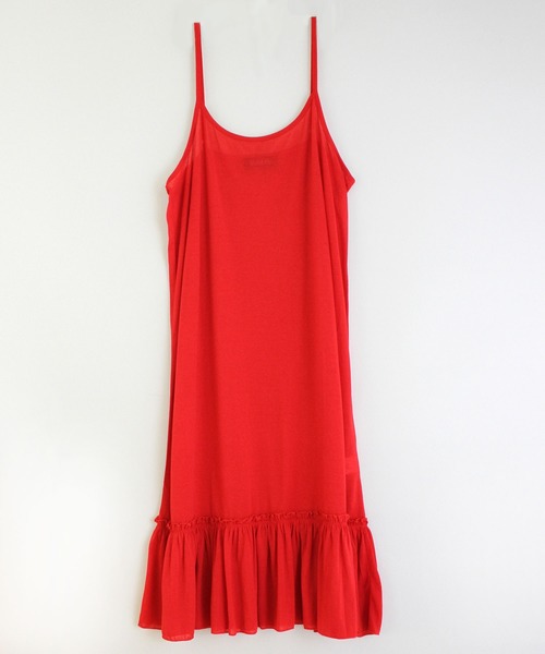 RNA(アールエヌエー)の「M1431 ロングルーズキャミワンピース(ワンピース・レディース・ブラック/レッド/ホワイト・MEDIUM)」の3枚目の写真