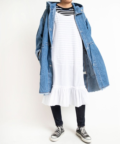 RNA(アールエヌエー)の「M1431 ロングルーズキャミワンピース(ワンピース・レディース・ブラック/レッド/ホワイト・MEDIUM)」の1枚目の写真