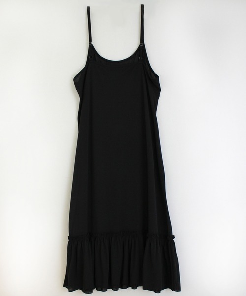 RNA(アールエヌエー)の「M1431 ロングルーズキャミワンピース(ワンピース・レディース・ブラック/レッド/ホワイト・MEDIUM)」の7枚目の写真