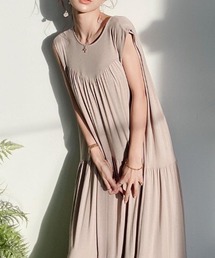 EIMY ISTOIRE | バックオープンギャザーカットワンピース(ワンピース)