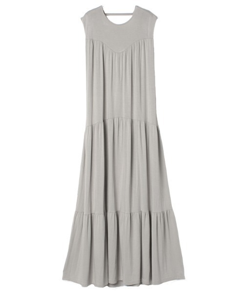 EIMY ISTOIRE（エイミーイストワール）の「バックオープンギャザーカットワンピース（ワンピース・レディース・ブラック/ベージュ/アイボリー/ミント・SMALL/MEDIUM）」の4枚目の写真