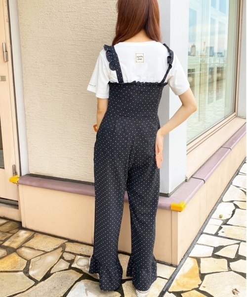 apres jour（アプレジュール）の「おでかけフリルサロペ【ZOZOTOWN限定アイテム】【7AP】（サロペット/オーバーオール・レディース・ブラック/オフホワイト/ピンクベージュ・SMALL/MEDIUM）」の11枚目の写真