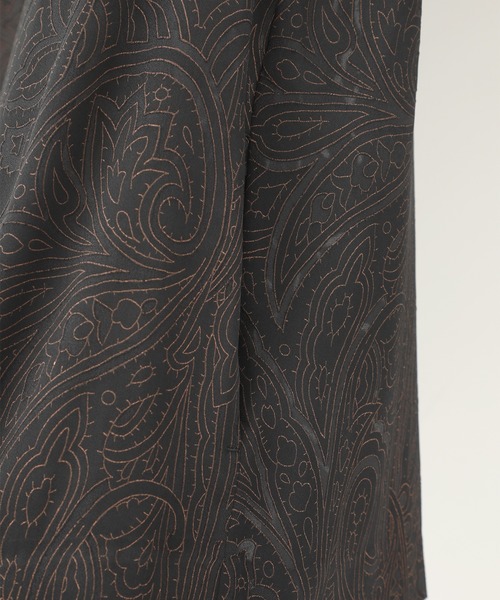 STUDIOUS（ステュディオス）の「【STUDIOUS】ジャカードガーディガンジャケット（ノーカラージャケット・メンズ・ブラック・2/3）」の5枚目の写真