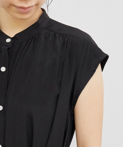 ADAM ET ROPE'（アダムエロペ）の「ギャザーフレアワンピース（ワンピース・レディース・ブラック/グリーン/ベージュ・FREE）」の11枚目の写真