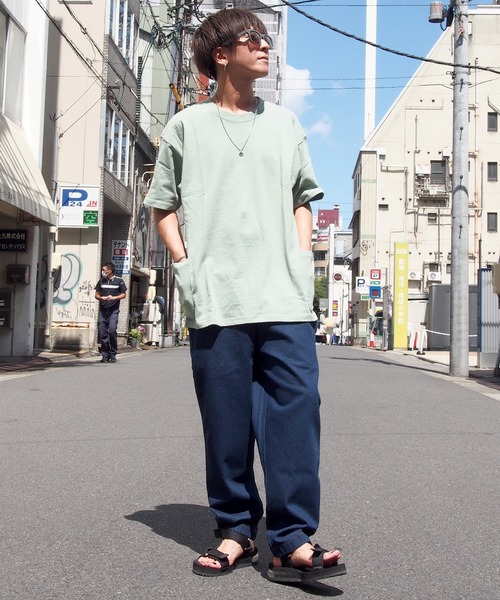 COOKMAN（クックマン）の「Cookman クックマン シェフパンツ イージーパンツ ワイドパンツ デニム（デニムパンツ・メンズ・ネイビー・MEDIUM/SMALL/LARGE）」の4枚目の写真
