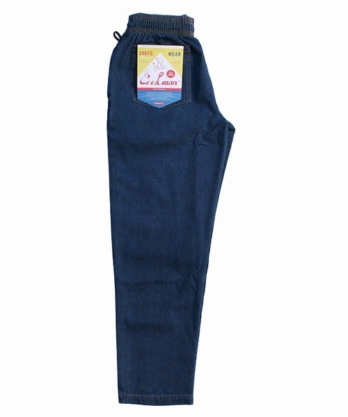 COOKMAN（クックマン）の「Cookman クックマン シェフパンツ イージーパンツ ワイドパンツ デニム（デニムパンツ・メンズ・ネイビー・MEDIUM/SMALL/LARGE）」の6枚目の写真