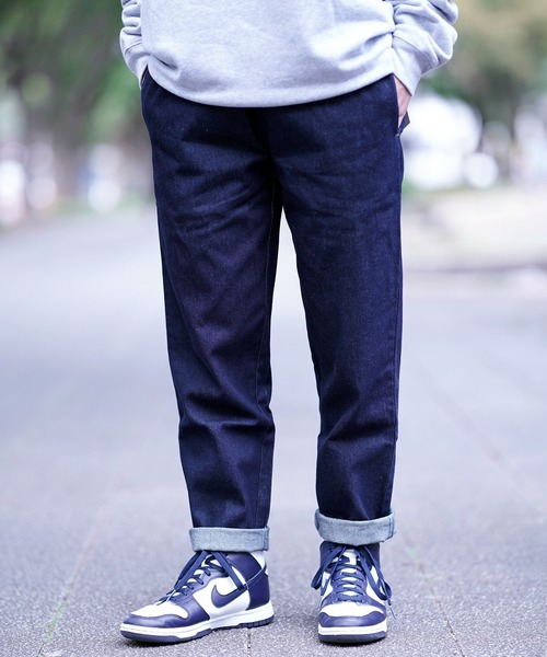COOKMAN（クックマン）の「Cookman クックマン シェフパンツ イージーパンツ ワイドパンツ デニム（デニムパンツ・メンズ・ネイビー・MEDIUM/SMALL/LARGE）」の19枚目の写真