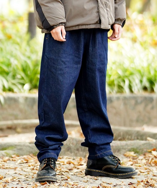 COOKMAN（クックマン）の「Cookman クックマン シェフパンツ イージーパンツ ワイドパンツ デニム（デニムパンツ・メンズ・ネイビー・MEDIUM/SMALL/LARGE）」の22枚目の写真