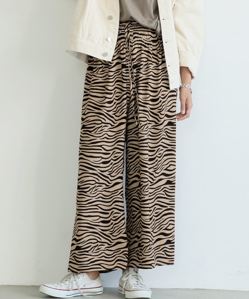 coca（coca）（コカ）の「ゼブラ柄イージーパンツ（その他パンツ
