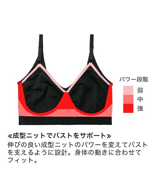 izumi BODY LABO（イズミボディラボ）の「Relaxina bra 寝てる時もキープ ナイトブラ（ナイトブラ・レディース・ブラック/グリーン/モーブ系/テラコッタ・LL/3L/M/L）」の10枚目の写真