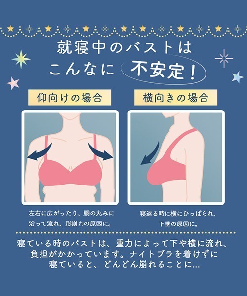 izumi BODY LABO（イズミボディラボ）の「Relaxina bra 寝てる時もキープ ナイトブラ（ナイトブラ・レディース・ブラック/グリーン/モーブ系/テラコッタ・LL/3L/M/L）」の8枚目の写真
