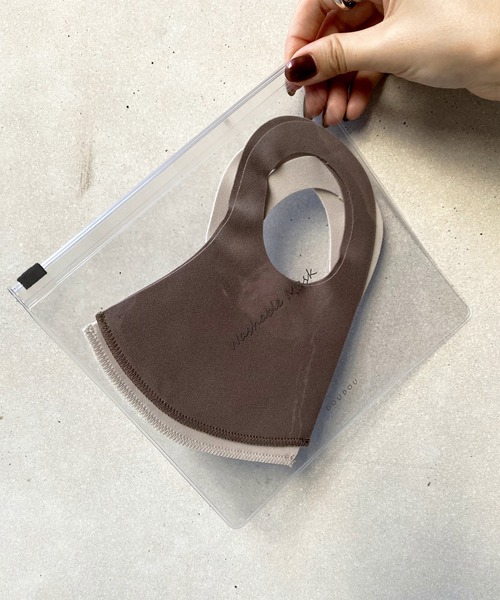 DouDou(ドゥドゥ)の「マスクセット(マスク・レディース・アイボリー/モカ/カーキ/ベージュ/グレー・FREE)」の4枚目の写真