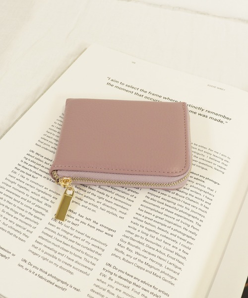 emesuelee(エメスーリー)の「本革 L字ファスナー コンパクト ウォレット(財布・レディース・ブラック/ベージュ/シルバー/オレンジ/ブルー/イエロー/グリーン/ライトブルー/ゴールド/パープル/ミント/オレンジ系/ピンク・フリー)」の8枚目の写真