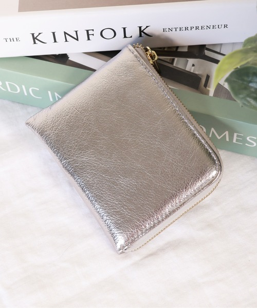 emesuelee(エメスーリー)の「本革 L字ファスナー コンパクト ウォレット(財布・レディース・ブラック/ベージュ/シルバー/オレンジ/ブルー/イエロー/グリーン/ライトブルー/ゴールド/パープル/ミント/オレンジ系/ピンク・フリー)」の21枚目の写真