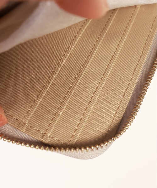 emesuelee(エメスーリー)の「本革 L字ファスナー コンパクト ウォレット(財布・レディース・ブラック/ベージュ/シルバー/オレンジ/ブルー/イエロー/グリーン/ライトブルー/ゴールド/パープル/ミント/オレンジ系/ピンク・フリー)」の18枚目の写真