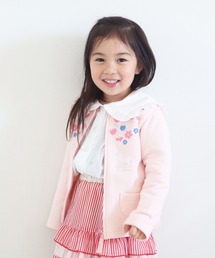 KP | 裏毛ジップカーディガン(100-130cm)(カーディガン/ボレロ)