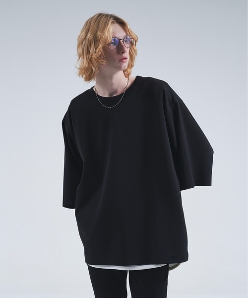 DOOPZ（ドープス）の「ポンチルーズスリーブカットソー（Tシャツ/カットソー・メンズ・ブラック/ホワイト/チャコールグレー/ネイビー/ブルー・SMALL/MEDIUM/LARGE/X-LARGE）」の8枚目の写真