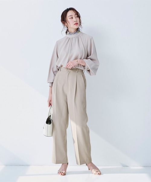 UR'S(ユアーズ)の「カラーワイドパンツ(その他パンツ・レディース・ピンク/ライトグリーン/グレイッシュベージュ/イエロー/ラベンダー/ブルー・S/L/M)」の11枚目の写真