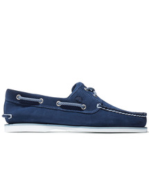 Timberland（ティンバーランド）の「メンズ クラシック ツーアイ ボートシューズ - ネイビー（モカシン/デッキシューズ・メンズ）」