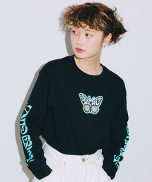 X-girl | MARBLE BUTTERFLY L/S TEE(Tシャツ/カットソー)