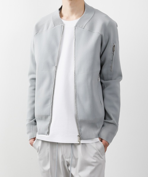 ATTACHMENT（アタッチメント）の「PE KNIT MA-1（MA-1・メンズ・ライトグレー/ブラック/ダークグリーン・1/2/3）」の19枚目の写真