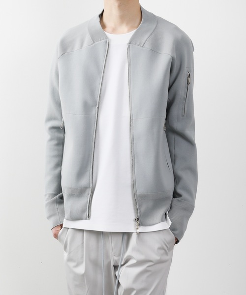 ATTACHMENT（アタッチメント）の「PE KNIT MA-1（MA-1・メンズ・ライトグレー/ブラック/ダークグリーン・1/2/3）」の20枚目の写真