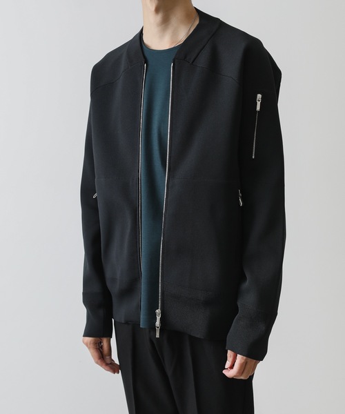 ATTACHMENT（アタッチメント）の「PE KNIT MA-1（MA-1・メンズ・ライトグレー/ブラック/ダークグリーン・1/2/3）」の12枚目の写真