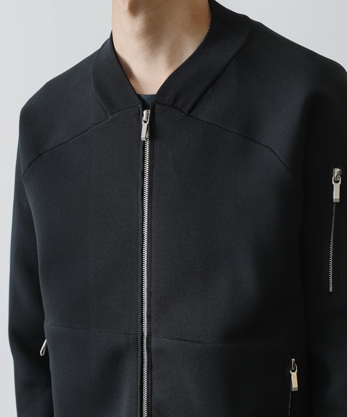 ATTACHMENT（アタッチメント）の「PE KNIT MA-1（MA-1・メンズ・ライトグレー/ブラック/ダークグリーン・1/2/3）」の9枚目の写真