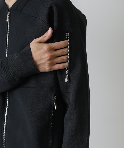 ATTACHMENT（アタッチメント）の「PE KNIT MA-1（MA-1・メンズ・ライトグレー/ブラック/ダークグリーン・1/2/3）」の7枚目の写真