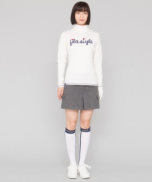FILA(フィラ)の「【FILA GOLF/フィラゴルフ】ボックスプリーツ デザインスカート(スカート・レディース・グレー/ネイビー・M/S/LL/L)」の16枚目の写真