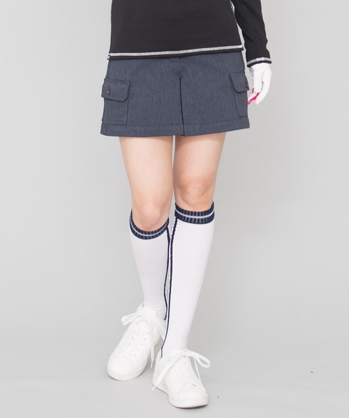FILA(フィラ)の「【FILA GOLF/フィラゴルフ】ボックスプリーツ デザインスカート(スカート・レディース・グレー/ネイビー・M/S/LL/L)」の5枚目の写真