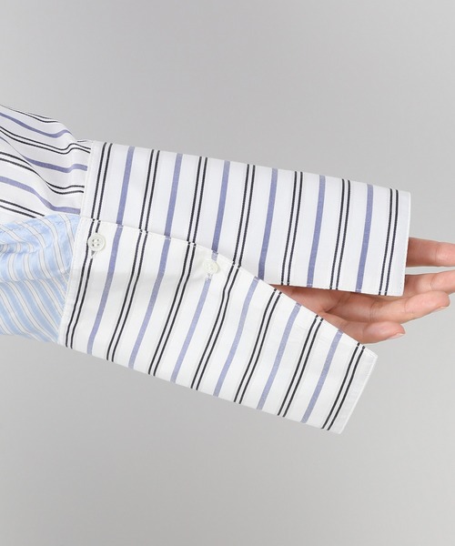 RITO（リト）の「【RIT/リト】 カスタマイズロングシャツ（シャツ/ブラウス・レディース・ブルー・FREE）」の2枚目の写真