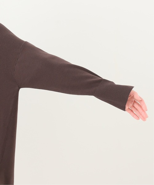 SLOBE IENA（スローブイエナ）の「総針クルーネックプルオーバー【手洗い可能】◆（ニット/セーター・レディース・アイボリー/ベージュ/グリーン/ブラウン・FREE）」の13枚目の写真