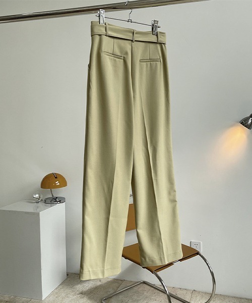 chuclla（チュクラ）の「【chuclla】【2021/SS】Buckle belt 2tuck slacks chw1488（スラックス・レディース・グリーン・L/S/M）」の19枚目の写真