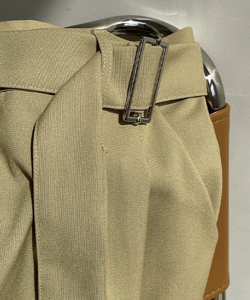 chuclla（チュクラ）の「【chuclla】【2021/SS】Buckle belt 2tuck slacks chw1488（スラックス・レディース・グリーン・L/S/M）」の21枚目の写真