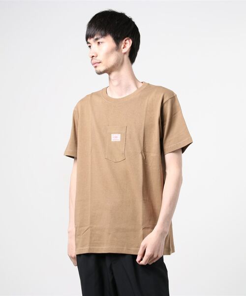 BIG MIKE(ビッグマイク)の「BIG MIKE SUNGLASSES POCKET TEE (中央) (ビッグマイク ポケットT)(5colors)(102028501)(Tシャツ/カットソー・メンズ・ホワイト/ブラック/ネイビー/オリーブ/キャメル・M/L/XL)」の11枚目の写真