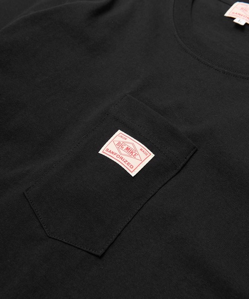 BIG MIKE(ビッグマイク)の「BIG MIKE SUNGLASSES POCKET TEE (中央) (ビッグマイク ポケットT)(5colors)(102028501)(Tシャツ/カットソー・メンズ・ホワイト/ブラック/ネイビー/オリーブ/キャメル・M/L/XL)」の13枚目の写真