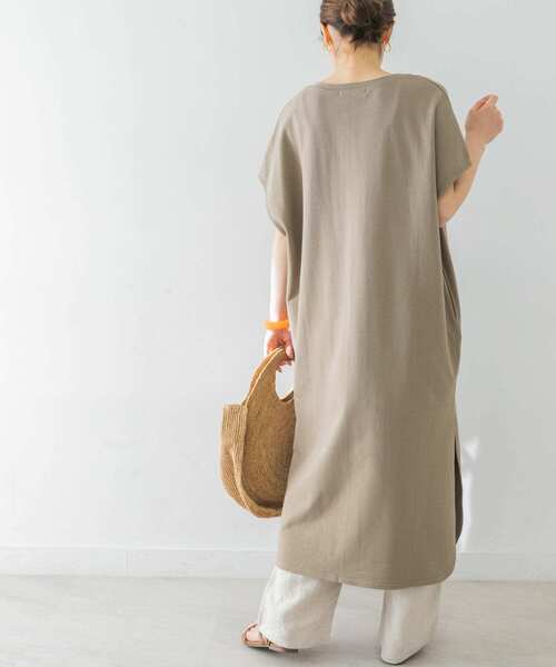 URBAN RESEARCH（アーバンリサーチ）の「裏毛カフタンワンピース（ワンピース・レディース・ライトベージュ/カーキ・FREE）」の8枚目の写真