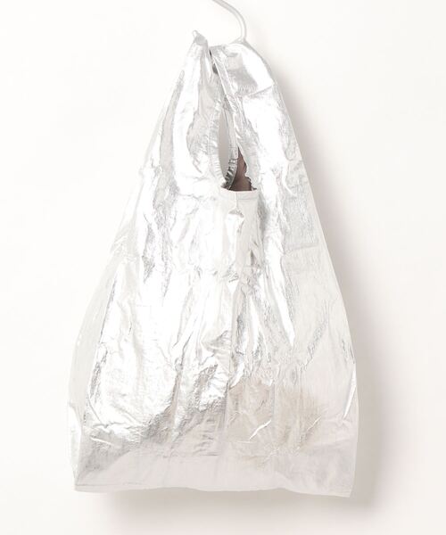 BAGGU（バグー）の「BAGGU Baby Bag メタリック（エコバッグ/サブバッグ・レディース・ピンクゴールド/シルバー/ゴールド/チェック/ブロンズ・FREE）」の13枚目の写真