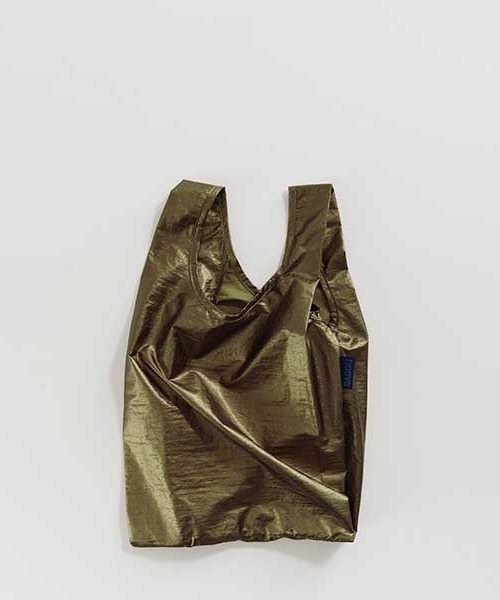 BAGGU（バグー）の「BAGGU Baby Bag メタリック（エコバッグ/サブバッグ・レディース・ピンクゴールド/シルバー/ゴールド/チェック/ブロンズ・FREE）」の5枚目の写真