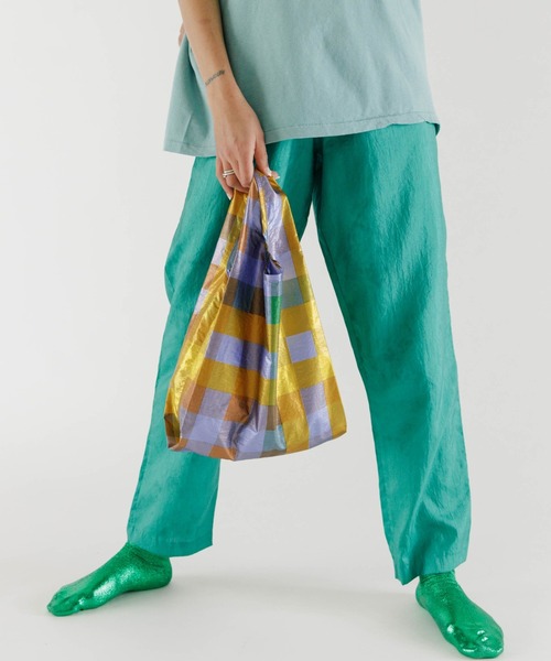 BAGGU（バグー）の「BAGGU Baby Bag メタリック（エコバッグ/サブバッグ・レディース・ピンクゴールド/シルバー/ゴールド/チェック/ブロンズ・FREE）」の18枚目の写真