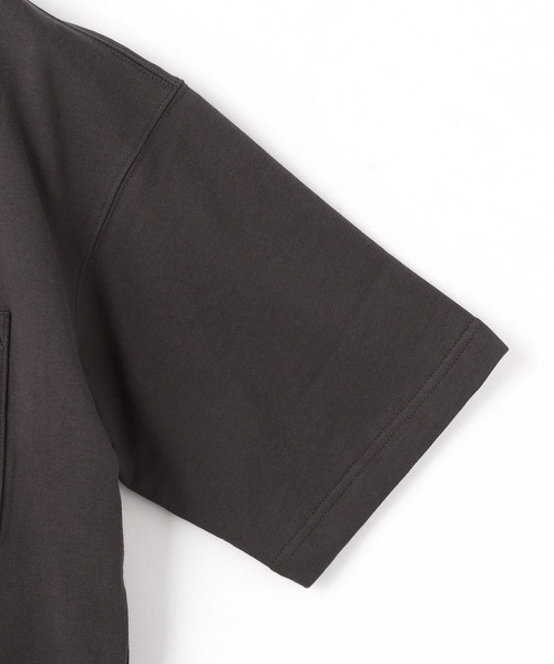 Grand PARK(グランドパーク)の「ユニセックス対応ミニ裏毛半袖スウェット(スウェット・メンズ・サックスブルー/ベージュ/オフホワイト/チャコールグレー・MEDIUM/LARGE)」の10枚目の写真