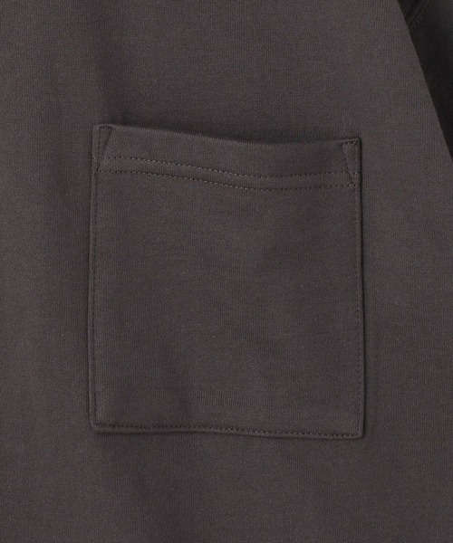 Grand PARK(グランドパーク)の「ユニセックス対応ミニ裏毛半袖スウェット(スウェット・メンズ・サックスブルー/ベージュ/オフホワイト/チャコールグレー・MEDIUM/LARGE)」の11枚目の写真