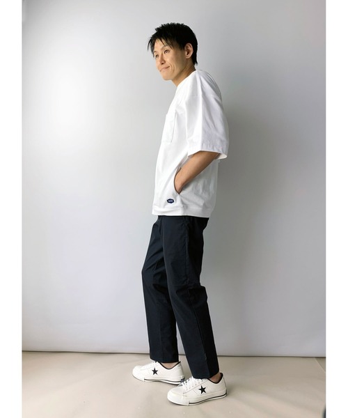 Grand PARK(グランドパーク)の「ユニセックス対応ミニ裏毛半袖スウェット(スウェット・メンズ・サックスブルー/ベージュ/オフホワイト/チャコールグレー・MEDIUM/LARGE)」の13枚目の写真