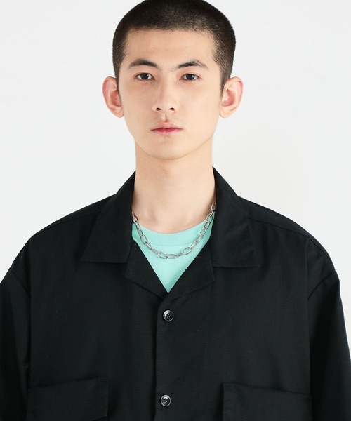 EDWIN（エドウィン）の「歩くたびに涼しい【歩クール】 イージー　8ポケット 半袖シャツ（シャツ/ブラウス・メンズ・ブラック/カーキ/グレー系カモフラージュ/ストライプ・SMALL/MEDIUM/LARGE/X-LARGE）」の11枚目の写真