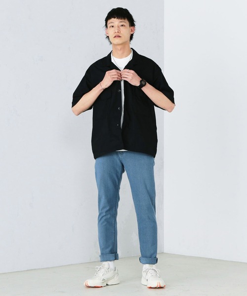 EDWIN（エドウィン）の「歩くたびに涼しい【歩クール】 イージー　8ポケット 半袖シャツ（シャツ/ブラウス・メンズ・ブラック/カーキ/グレー系カモフラージュ/ストライプ・SMALL/MEDIUM/LARGE/X-LARGE）」の20枚目の写真