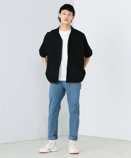 EDWIN（エドウィン）の「歩くたびに涼しい【歩クール】 イージー　8ポケット 半袖シャツ（シャツ/ブラウス・メンズ・ブラック/カーキ/グレー系カモフラージュ/ストライプ・SMALL/MEDIUM/LARGE/X-LARGE）」の21枚目の写真